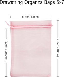 Design Service Custom Logo Organza Pouches Bulk Drawstring Mesh Jewelry Bags Sheer Fabric Gift <b>Wrap</b> Wedding Party Branding - Product Image 3