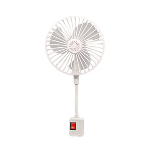 Mini ventilador de tubo flexible de 12 aspas, 220V, blanco, con enchufe, para escritorio, oficina o dormitorio - Product Image 4