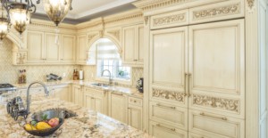 Vermonhouzz hiện đại tùy chỉnh thiết kế rắn gỗ cổ điển ánh sáng Patina màu xanh lá cây săn chắc đảo rắn gỗ tủ bếp - Product Image 4