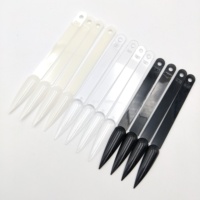 Noir blanc clair nuancier ventilateur pratique affichage Stiletto long pointu ongles conseils
