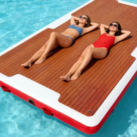 Plateforme de quai gonflable de qualité supérieure, quai flottant, plateforme aquatique portable, plateforme de quai, tapis aquatique gonflable
