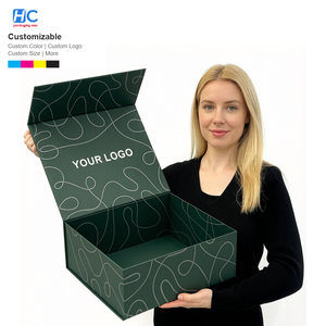 Luxury Small Cloth Gift Box Magnetic Folding <b>Paper</b> Packaging Box for Sports Gloves Caps Rigid Cardboard Product <b>Packing</b> - Product Image 2