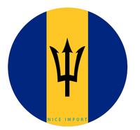 Sous-verres pour porte-gobelets de voiture avec drapeau de la Barbade, base antidérapante, lot de 2, accessoires intérieurs de voiture pour femmes et hommes
