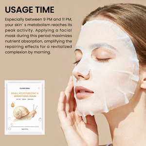 <span class=keywords><strong>Masque</strong></span> facial en feuille CLOVER RENA Vegan à l'acide hyaluronique et à la vitamine C, raffermissant, éclaircissant, hydratant, apaisant, bio, format familial jumbo - Product Image 4