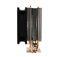 Refroidisseur de processeur 2 caloducs RGB 3 broches à roulement fluide, faible bruit, pour PC serveur LGA1700 1200 AM4/AM5