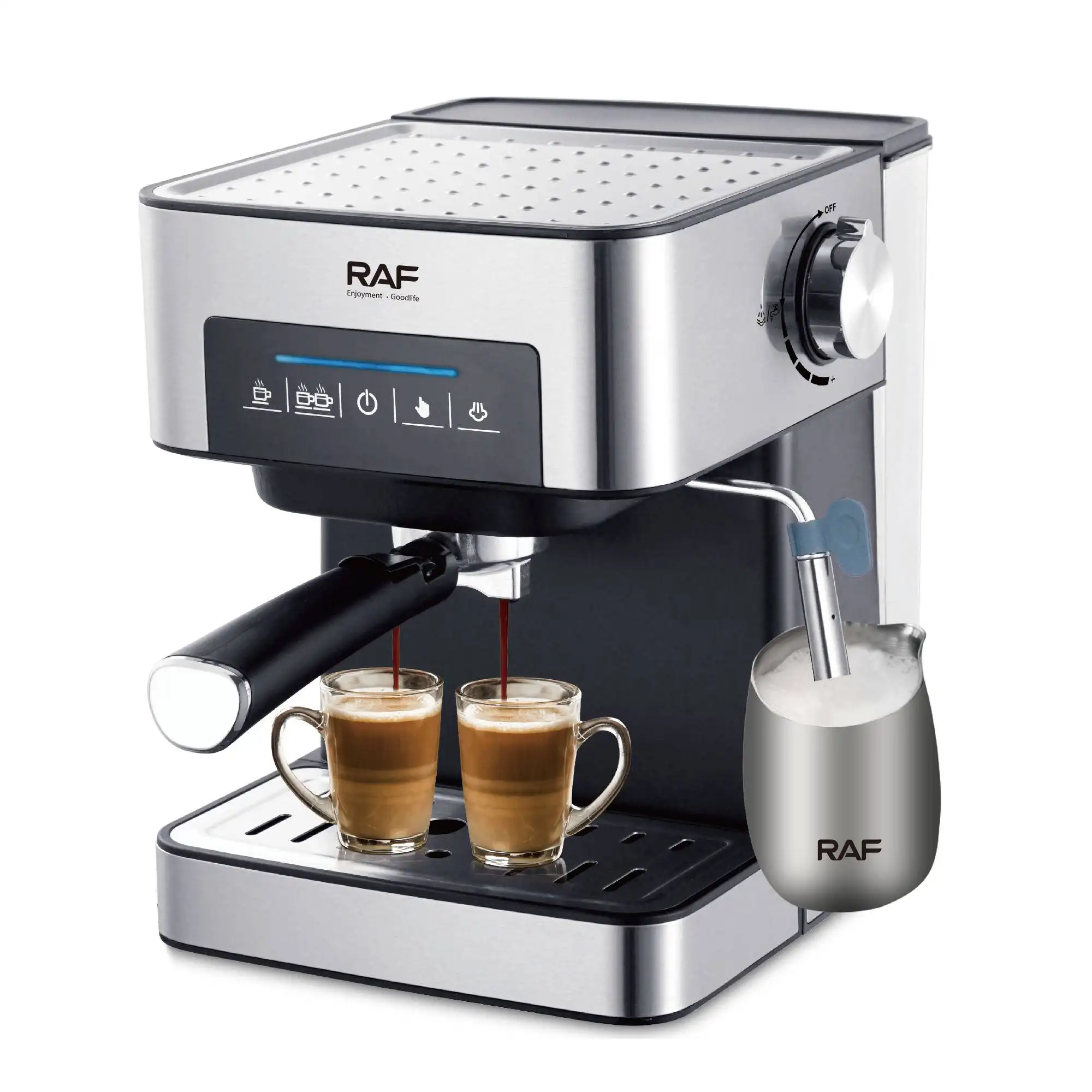 RAF Machine à cappuccino expresso électrique de haute qualité Machine à café automatique Cafetières