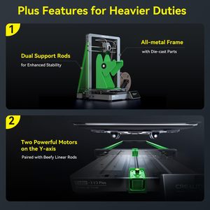 Creality <span class=keywords><strong>Ender</strong></span> 3 V3 cộng với máy in <span class=keywords><strong>3D</strong></span> 600 mm/giây in tốc độ cao với lõi XZ/trục Y động cơ kép & Thanh Hỗ trợ tự động cân bằng - Product Image 3