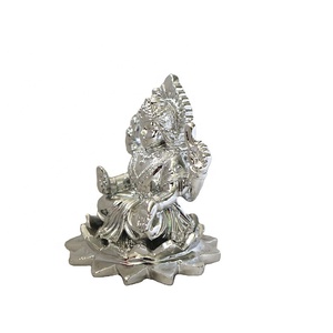 Dea calda idoli statua in resina eco-friendly argento Buddha & Laxmi Lakshmi Ma Idol per la decorazione della casa Puja tempio modello di parete caratteristica