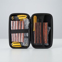 Kit de réparation rapide de pneus tubeless – Ensemble d'insertion de mèches – Kit de réparation d'urgence de pneus crevés pour voiture (Duplex)