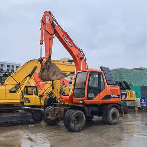 Doosan DH150w-7 Excavateur sur pneus 2019 Modèle 13520kg Poids en ordre de marche Haute qualité Utilisé Condition Bas prix Moteur principal d'origine - Product Image 1