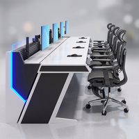 Console de Commande et de Contrôle Industrielle pour Centre de Sécurité et de Dispatching – Conception et Aménagement de Bureau Électrique – Fabricants de Mobilier