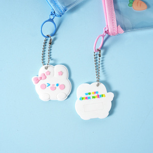 Ensemble de papeterie bleu lapin de 6 pièces, <span class=keywords><strong>fournitures</strong></span> <span class=keywords><strong>scolaires</strong></span> à thème lapin mignon pour filles, gommes, crayons, blocs-notes, cadeaux de Pâques personnalisables - Product Image 6