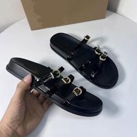 Chaussures de plage décontractées et polyvalentes pour femmes, pantoufles, sandales plates.