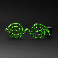 Lunettes Lumineuses Spirales - Indispensables pour les Bars Rave, Ambiance Clubbing Parfaite, Concerts, Réseaux Sociaux JL 9054