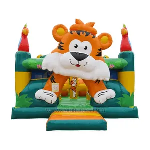 Orient Inflatables 3D สิงโตสัตว์ป่าป่าปราสาทพองกระโดดจัมเปอร์สำหรับขาย