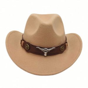 Hot Selling Unisex Adult and Children Matching Cheap Cowboy <b>Hat</b> with OX Head Belt - Product Image 6