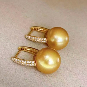 Base para Pendientes de Plata S925 con Perlas DIY, Hermosa Joyería de Plata con Cuentas Redondas de 9-12 mm, Modelo 21621 - Product Image 2