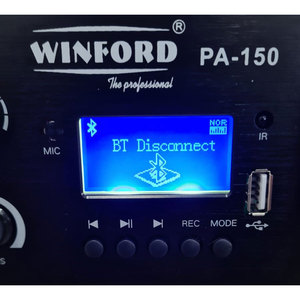 Amplificateur audio Winford PA-150 6 canaux 70V/100V 150W USB pour récepteur FM Fabriqué en Italie - Product Image 3