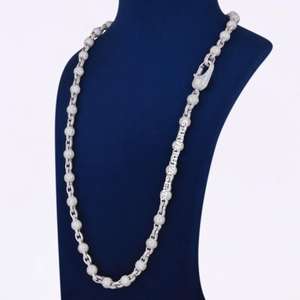 Collar de Cadena de Lujo de Plata de Ley 925 con Diamante Cultivado en Laboratorio para Hombre y Mujer, Regalo de Compromiso y Boda - Product Image 4