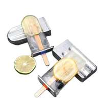 Moule à crème glacée en acier inoxydable bricolage créatif pour la maison capacité 85ml fait maison écologique pour la crème glacée en treillis de pouding à la gelée