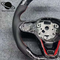 Volant en cuir vintage amélioré, adapté aux Volkswagen MK5 MK6 MK7 7.5 GTI GTD R Passat Polo GTI CC Golf7 7R Tiguan