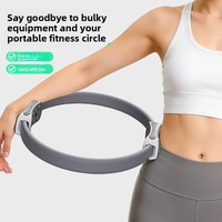 Anneau de Pilates Détachable, Cercle Magique de Résistance pour Yoga et Entraînement des Muscles des Cuisses, Anneau de Fitness pour Débutants, Équipement de Gymnastique à Domicile