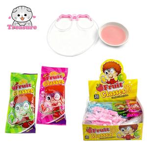 หลอดพลาสติกใส่แว่นตาแปลกใหม่ของเล่นพร้อมแยมเปรี้ยวลูกอมผลไม้เหลวดูดกลิ่นสตรอเบอร์รี่รสชาติเจลลี่เลือด - Product Image 1