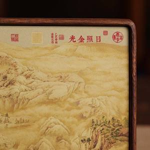 เครื่องประดับภูเขาสีทองแสงอาทิตย์ ของตกแต่งโต๊ะทำงาน งานฝีมือสไตล์จีนใหม่ ของตกแต่งห้องนั่งเล่น ห้องชงชา ห้องทำงาน ของขวัญขึ้นบ้านใหม่ - Product Image 6