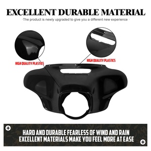 Cubierta de carenado exterior para faro de motocicleta Batwing para Harley Touring Electra Street Glide Ultra 2014-2024 - Product Image 4