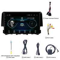 Écran de contrôle central Android pour voiture, navigation GPS, autoradio avec caméra de recul, lecteur DVD pour Honda Civic 2006-2021