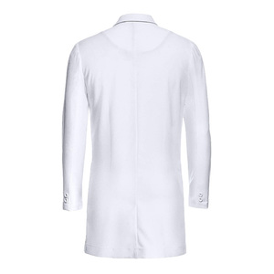Nuovo <span class=keywords><strong>camice</strong></span> da laboratorio da <span class=keywords><strong>uomo</strong></span> estivo in esclusiva divisa medica Color Rayon per uso ospedaliero stampato modello OEM - Product Image 5