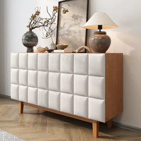 Nordique Vintage salon en bois massif luxe noir buffet Buffet Table Design moderne stockage cuisine salle à manger côté armoire