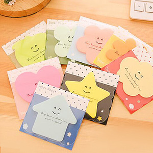 กระดาษโน้ตการ์ตูนน่ารัก รูปทรงแปลกตา สีสันสดใส แบบมีกาวในตัว สำหรับจดบันทึก ข้อความ ใช้ในสำนักงาน โรงเรียน และอุปกรณ์สำนักงาน - Product Image 1