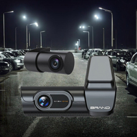 OEM 4K UHD Black Box Mobil GPS ADAS Deteksi Gerakan Baterai Terpasang Kamera Depan 1080P/4K Kamera Belakang Lensa Ganda MicroSD Penglihatan Malam