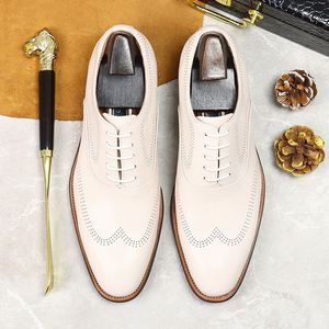 Zapatos de Vestir de Cuero Oxford Hechos a Mano de Alta Calidad con Cordones para Otoño, Ideales para Bodas - Product Image 6