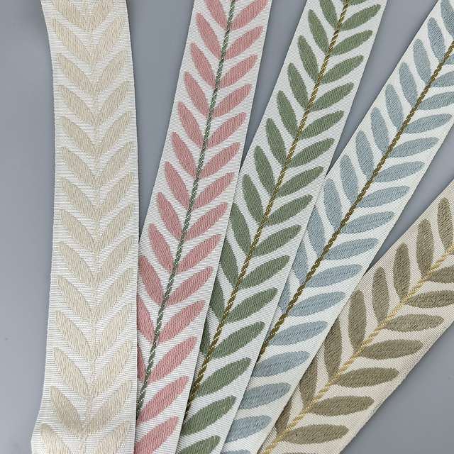 Manufacturers Width 5cm Embroidery Flower Accessories Ribbon for Curtain Sofa Decoration Edge