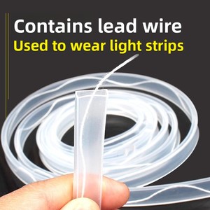 Tube en silicone transparent pour bande lumineuse LED, étanche et flexible - Product Image 4