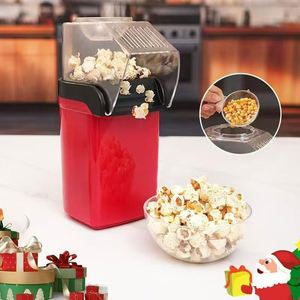 Automatic Kitchen Portable Fast Plastic Hot Air <b>Mini</b> Popcorn Maker 220V Electric with Top Cover and Butter Melting Container - Product Image 4