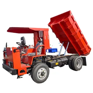 GUDAO-minicón de rueda de 4 T a 30 toneladas, camión volquete subterráneo hidráulico pesado de diésel para minería