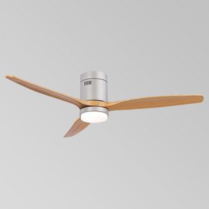 ใบพัดไม้สำหรับห้องนอนทำจากทองแดงโลหะทองแดงพร้อมไฟและรีโมท3CCT หรี่แสงได้ - Product Image 2