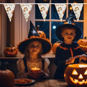 Thanksgiving 14*21cm <strong>Triangle</strong> <strong>String</strong> <strong>Flag</strong> with Digital Polyester Printing - Product Image 5