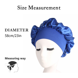 Gorro ancho de satén de lujo para mujer, gorro cómodo para dormir por la noche, para pérdida de pelo - Product Image 3