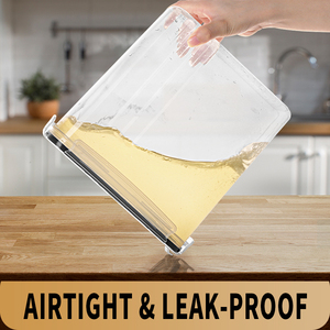 BPA free nhựa ngũ cốc <span class=keywords><strong>container</strong></span> lưu trữ Set (4L) 4 cái kín thực phẩm lưu trữ <span class=keywords><strong>container</strong></span> cho nhà bếp & Phòng đựng thức ăn tổ chức - Product Image 4