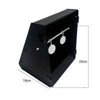 LIETU LT-A094 Cible de tir à billes pour extérieur avec 10 cibles en acier de 7 " x 9 " et 2 cibles rotatives