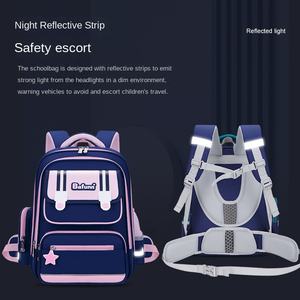 Nueva Mochila Escolar con Protección Lumbar para Niños de Primaria, Grados 1-3-6, Reducción de Peso, Niños y Niñas, Gran Capacidad, Impermeable - Product Image 4