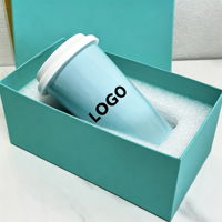 Mug en Porcelaine Fine 450ml avec Couvercle en Silicone – Tasse à Lait Réutilisable Personnalisable – Vente en Gros  Impression temporaire pour cadeaux de détail