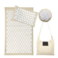 Tapis d'acupression de Massage du dos en Fiber de noix de coco naturelle écologique avec sac