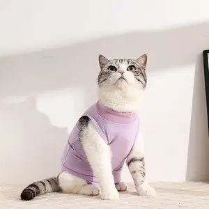 S - L Elastic Recovery Suit Surgery Cats Summer Thin Cat Clothes Pet Weaning Clothing Cat Neutering Clothing