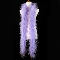 Vente en gros de boas en plumes d'autruche de 16 couleurs, 9-11 cm, 5 plis, 2 m, duveteux, pour la couture de robes, les costumes, la création de mode, la décoration