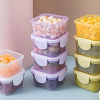 HYRI 2024 Nouveau Ensemble de contenants alimentaires pliables et détachables en plastique de 150 ml avec couvercles, mini-contenants alimentaires personnalisés pour la cuisine et la maison